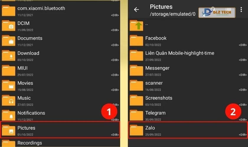 Chọn vào mục Zalo