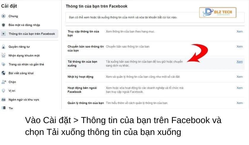Cách khôi phục story đã xóa trên Facebook bằng máy tính