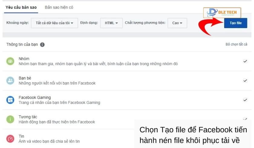 Cách khôi phục story đã xóa trên Facebook bằng máy tính