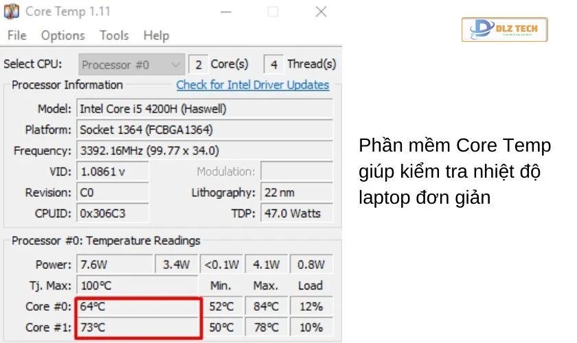 Phần mềm Core Temp