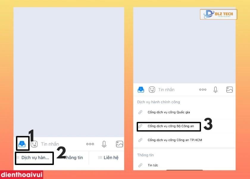 cách làm căn cước công dân qua zalo