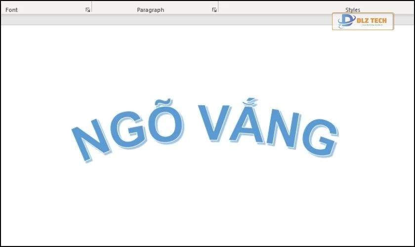 Làm chữ cong trong Word để làm gì? 