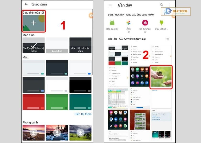 chọn ảnh làm hình nền bàn phím