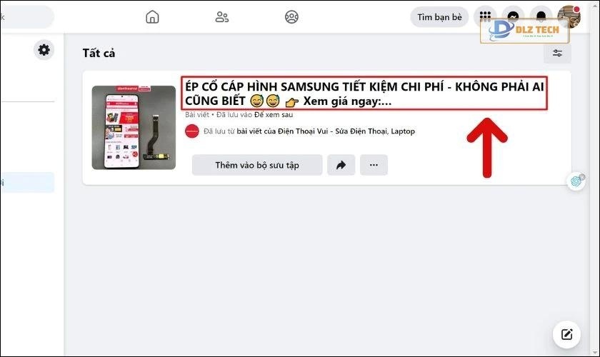 Nhấn chuột phải vào bài viết mà bạn muốn lấy link