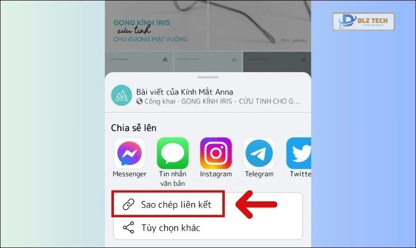 Lấy link bài viết Facebook bằng cách chụp màn hình