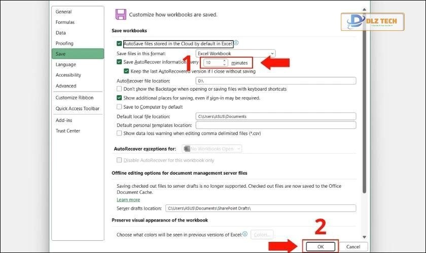 điều chỉnh thời gian và nhấn oke là xong