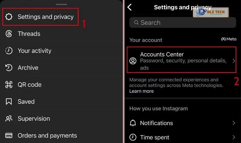 Trung tâm tài khoản