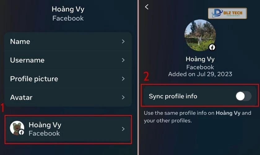 Kích hoạt tính năng Đồng bộ hóa tài khoản