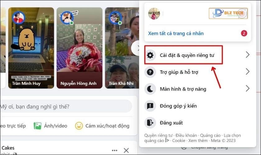 Cài đặt quyền riêng tư