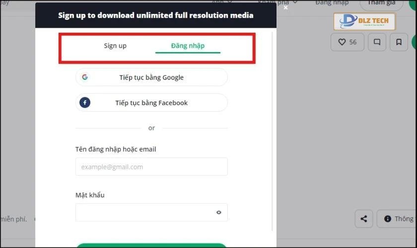 Tải ảnh trên website trực tuyến