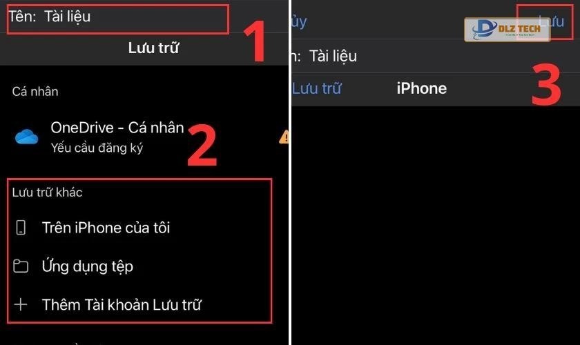 Cập nhật tên file và vị trí lưu file trên máy tính