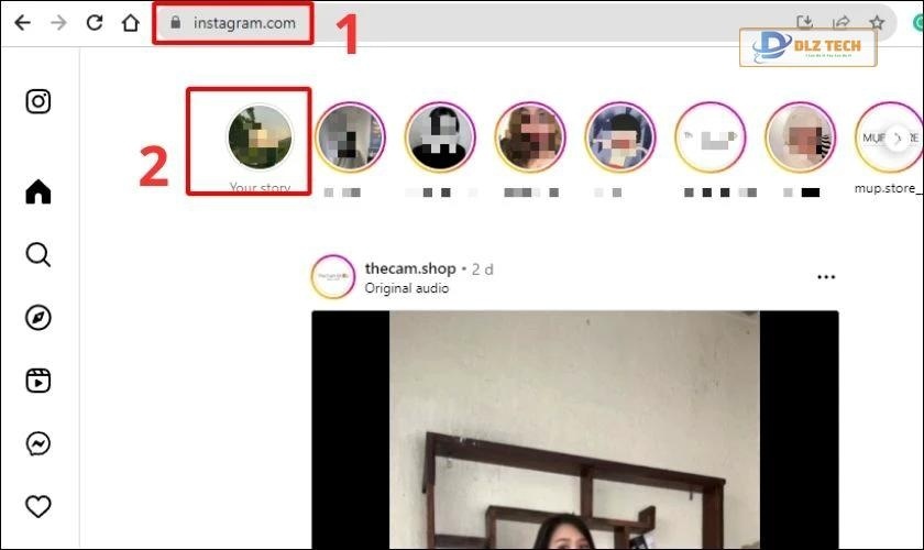 Cách lưu trữ tin trên Instagram khi chưa đủ 24h bằng máy tính