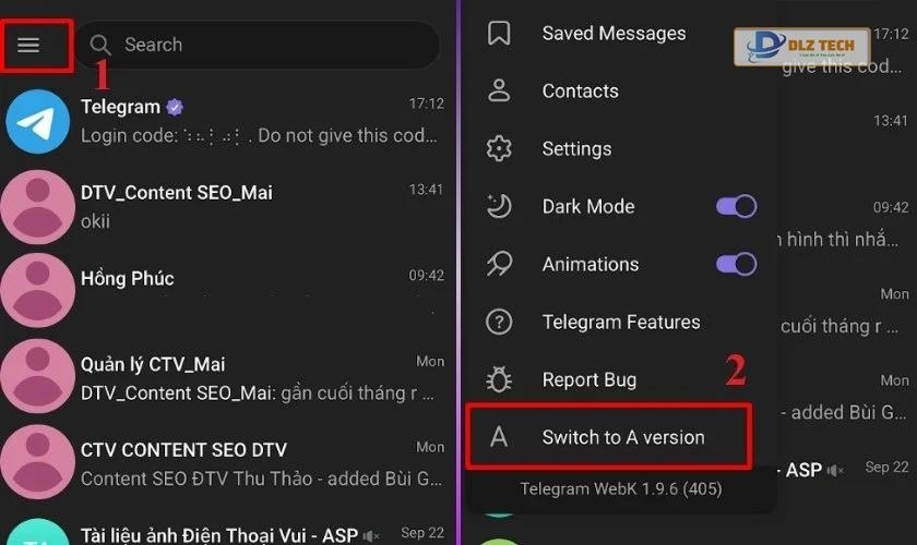 Chuyển đổi qua phiên bản A