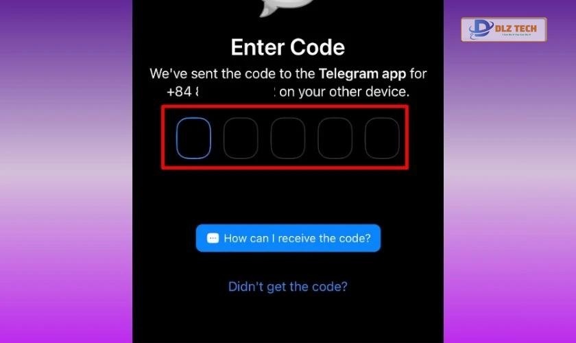 Nhập mã Code vào Nicegram