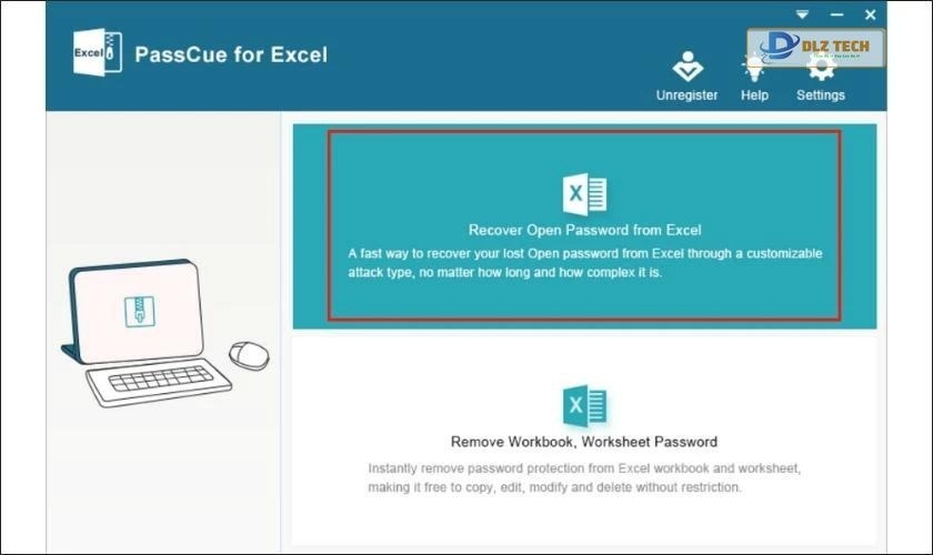 mở khóa file excel bằng passcue