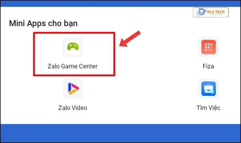 Danh sách các trò chơi của Zalo trong mục Zalo Game Center