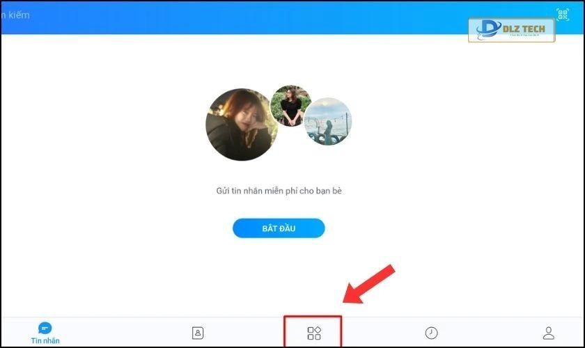 Tìm biểu tượng 4 ô vuông nhỏ và nhấp vào đó