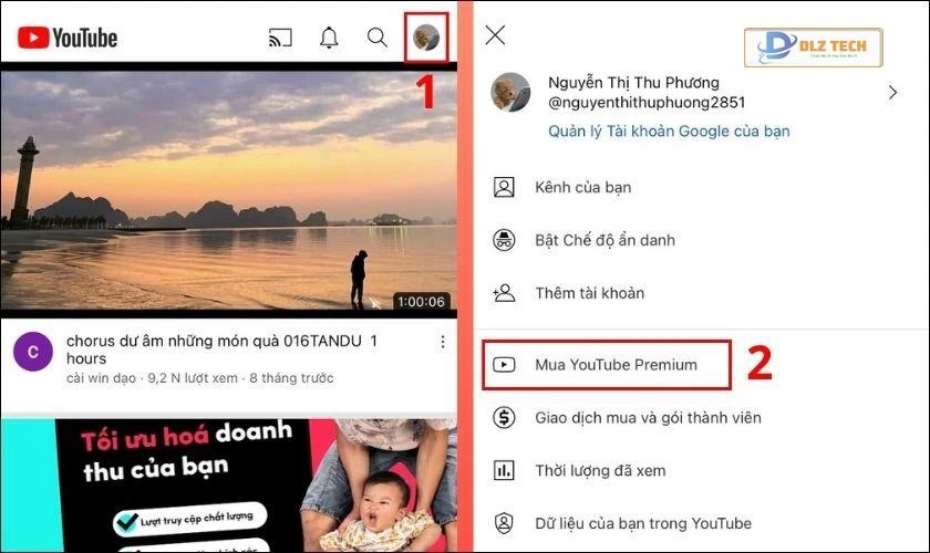 cách đăng ký youtube premium