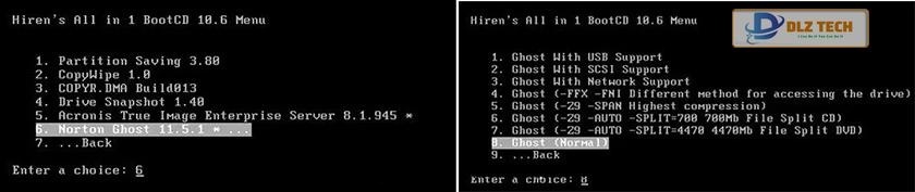 Chọn Norton Ghost 11.5.1 → Ghost (Normal).