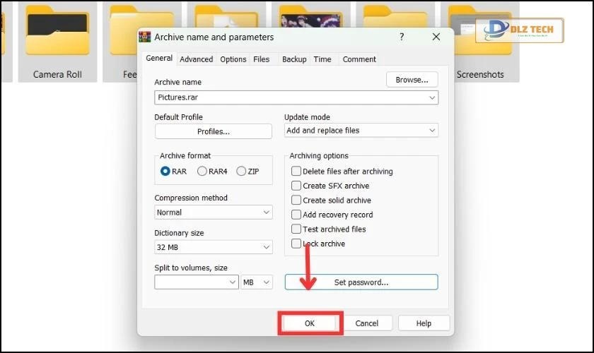 Chọn lựa cách thức nén file cho trên máy tính Win 11
