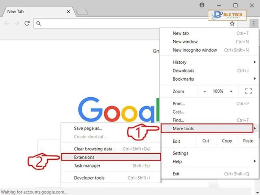 Tiện ích mở rộng trên Chrome