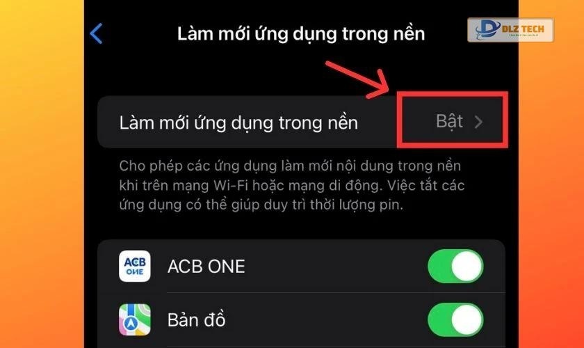 Bấm vào Tắt để giảm bớt dung lượng Facebook