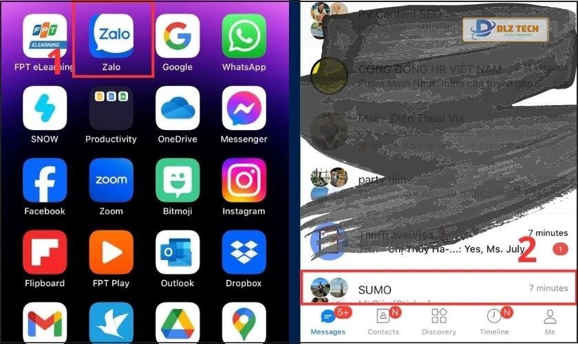 Giải phóng dung lượng Zalo bằng cách xóa dữ liệu trò chuyện