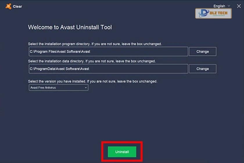 Gỡ bỏ Avast Free Antivirus bằng Avast Clear