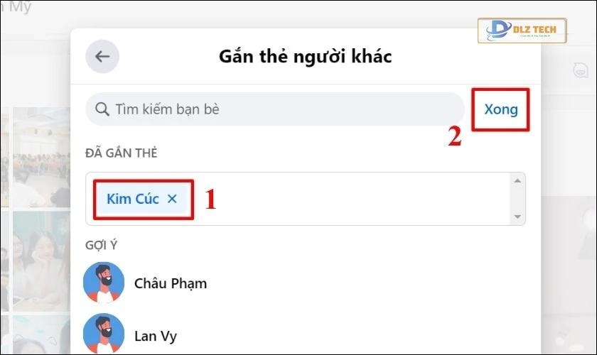 Cách gỡ bỏ gắn thẻ tên người khác trong bài đăng trên Facebook