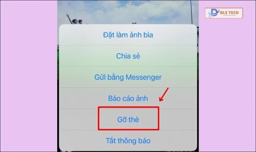 Có thể gỡ gắn thẻ khỏi ảnh của người khác không?