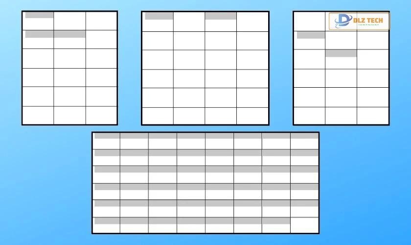 tại sao không thể hợp nhất các ô