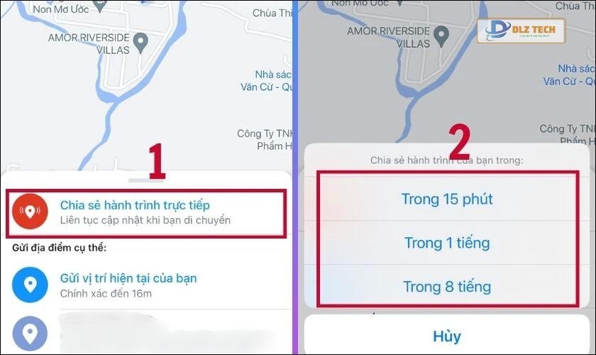 Cách chia sẻ vị trí của mình qua Zalo trên iPhone