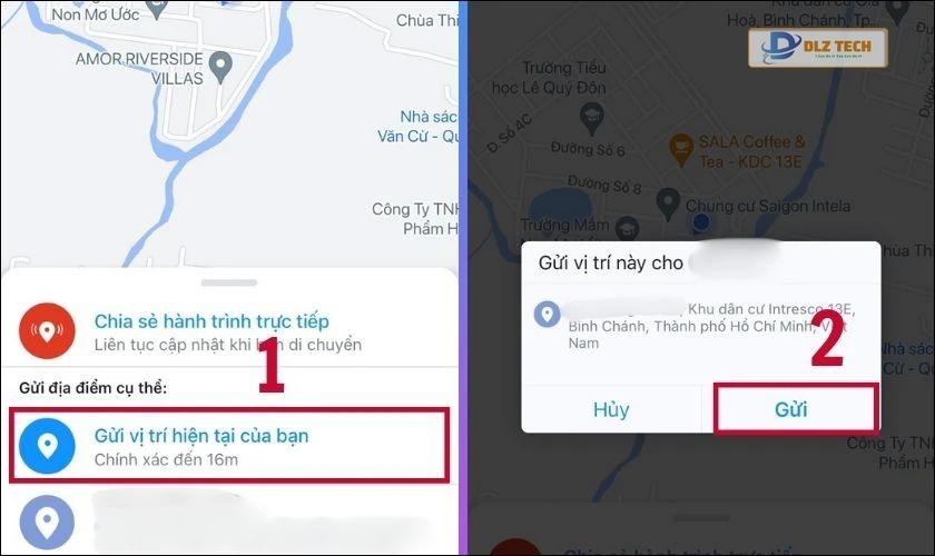 Cách chia sẻ vị trí của mình qua Zalo trên iPhone