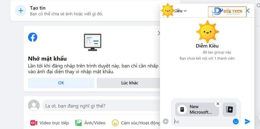 Chọn tập tin rồi gửi