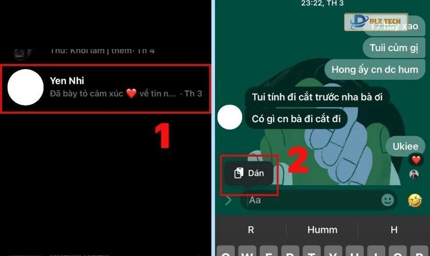 cách gửi đường link facebook cho bạn bè qua messenger