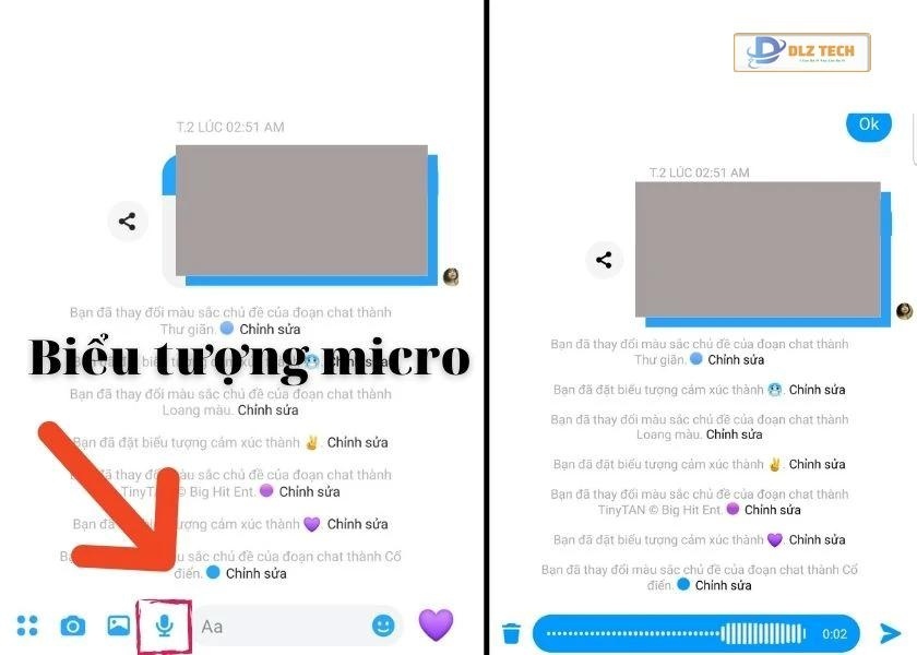 Cách gửi tin nhắn thoại trên Messenger bằng điện thoại, máy tính bảng
