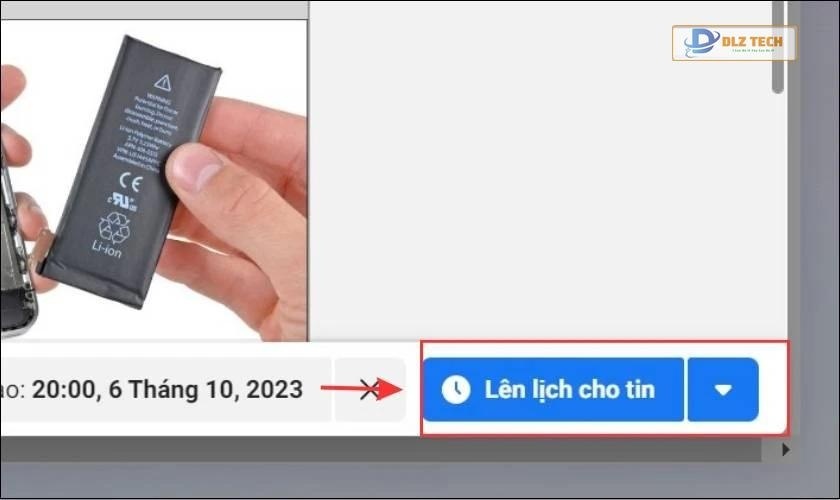 Chọn Lên lịch cho tin