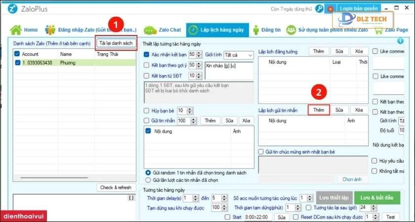 cách đặt lịch gửi tin nhắn