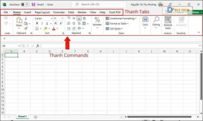 Hiển thị thanh công cụ trong Excel