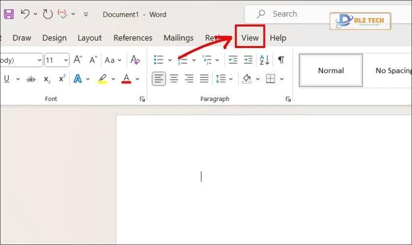 Cách ẩn hiện thanh thước kẻ ngang trong Word trên Windows