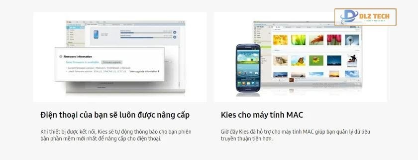 Kết nối Android với Macbook qua Samsung Kies
