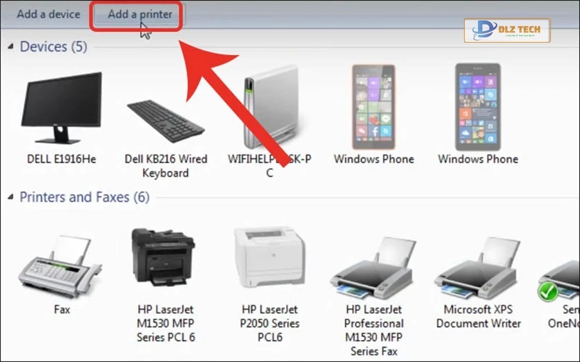 Cách kết nối máy in với máy tính win 7 qua Control Panel