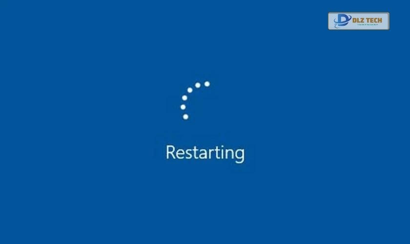 Khởi động lại để khắc phục lỗi laptop mất WiFi