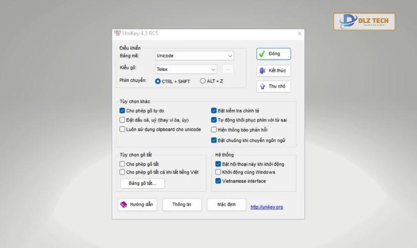 Kiểm tra công cụ Unikey khi Zalo không gõ được tiếng Việt