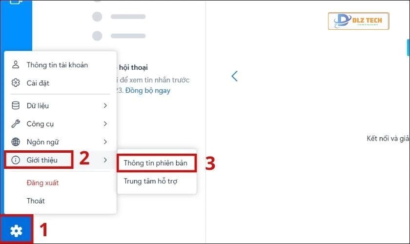 Cập nhật Zalo phiên bản mới