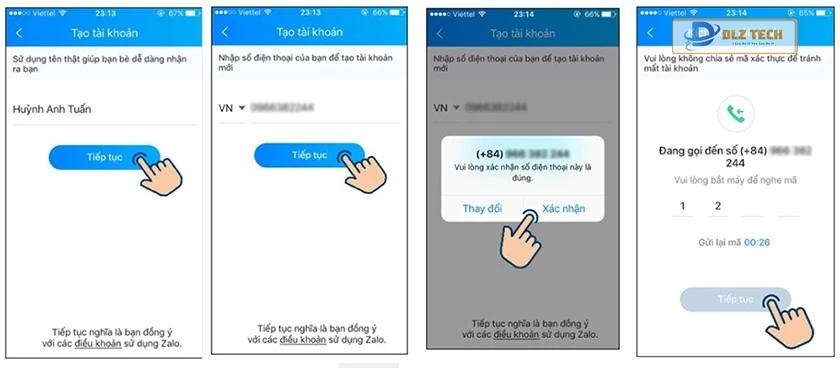 Cách đăng ký Zalo online
