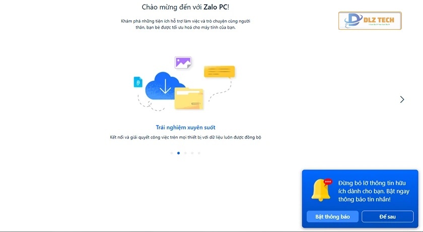 Bật thông báo Zalo