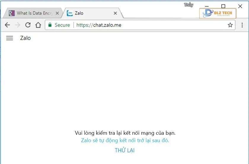 Zalo web không vào được