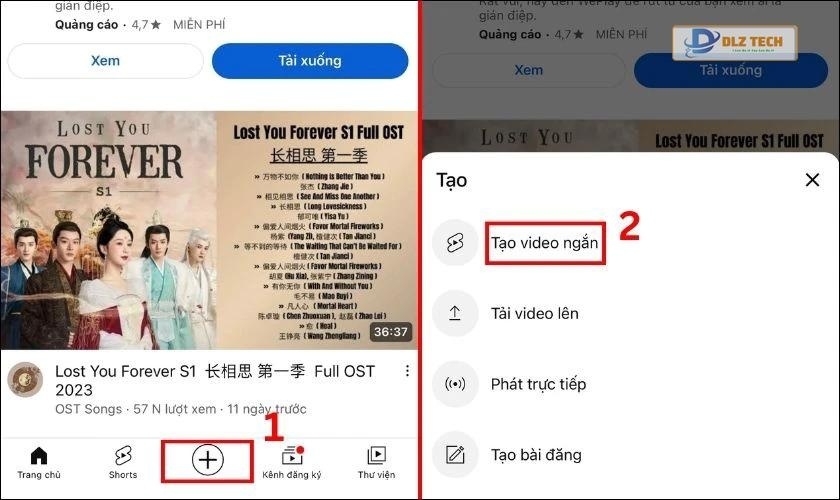 Cách đăng video trên YouTube Shorts bằng điện thoại
