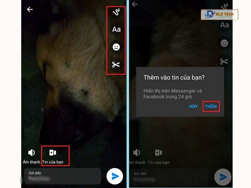 cách đăng story dài trên facebook không bị cắt trên ứng dụng Messenger